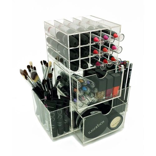  OnDisplay Rotating Acrylic CosmeticMakeup Organizer, Clear