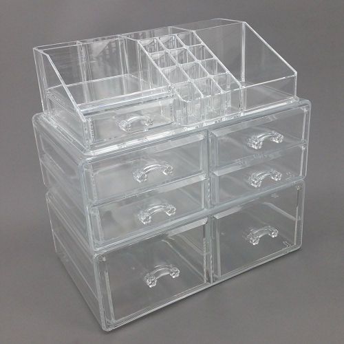  OnDisplay COSSARAH Deluxe Tiered Acrylic CosmeticJewelry Organizer