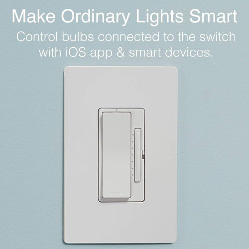  [아마존핫딜][아마존 핫딜] Legrand-On-Q Legrand | On-Q Smart Light Switch Dimmer, Works with Apple HomeKit, Alexa & Google Assistant, WiFi, No Hub Required, iOS only, Requires Neutral, White, HKRL50WH