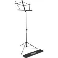 OnStage SM7122BB Compact Folding Sheet Music Stand with Bag, Black