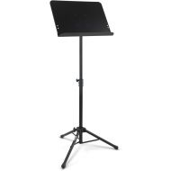 On-Stage SM7211B Professional Grade Folding Orchestral Sheet Music Stand, Black