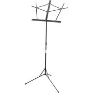 On-Stage SM7122B Compact Folding Sheet Music Stand, Black