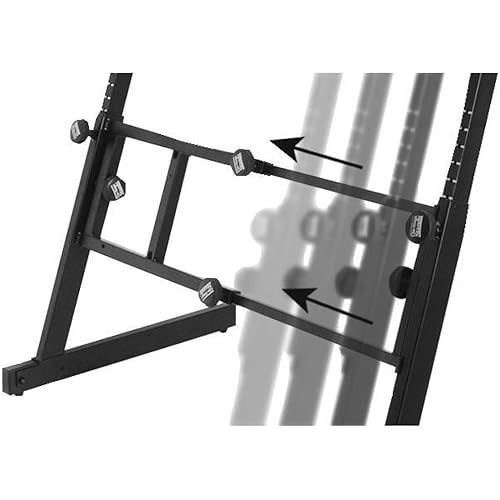  On-Stage KS7365EJ Pro Heavy-Duty Folding-Z Keyboard Stand with 2nd Tier,Black