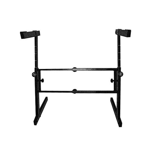  OnStage On Stage KS7350 Pro Heavy Duty Folding Z Keyboard Stand + Bench + Pedal + Strapeez - Top Value Accessory Bundle!!