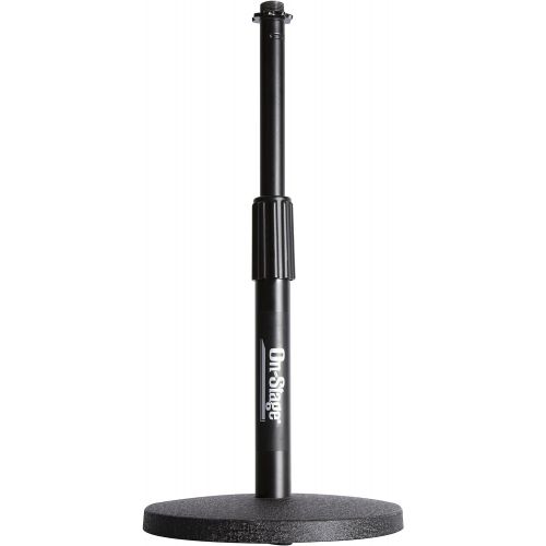  [아마존베스트]OnStage On-Stage DS7200B Adjustable Desktop Microphone Stand, Black