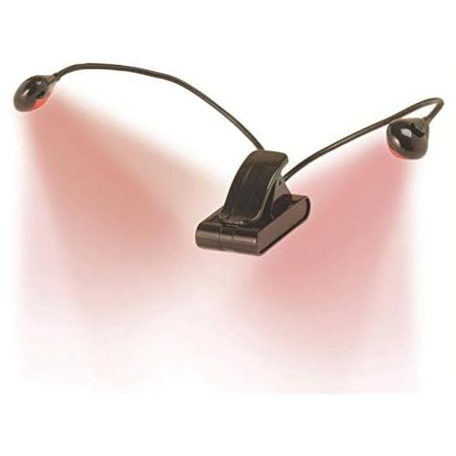  On-Stage LED202R Clip-On Dual LED Stage Light, Red