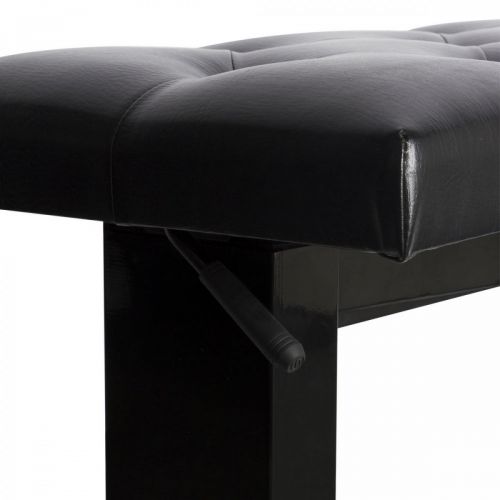  OnStage On-Stage KB9503B Height Adjustable Piano Bench, Black Gloss