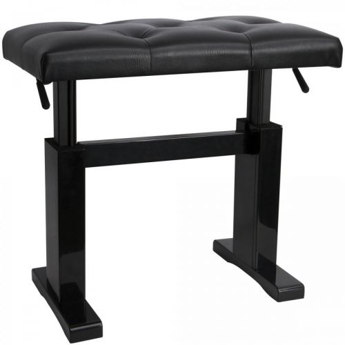  OnStage On-Stage KB9503B Height Adjustable Piano Bench, Black Gloss