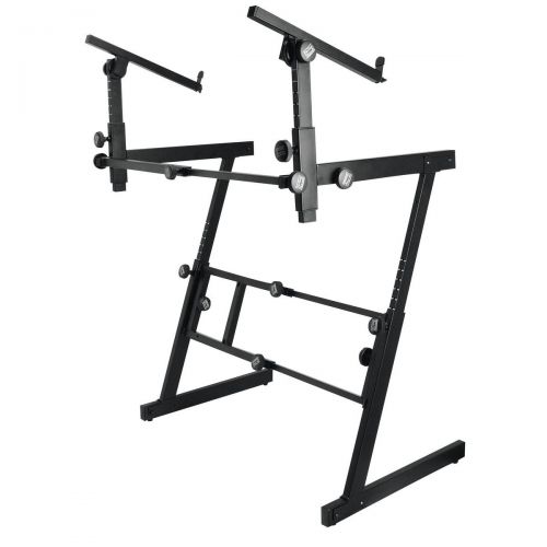  OnStage On-Stage KS7365EJ Pro Heavy-Duty Folding-Z Keyboard Stand with 2nd Tier