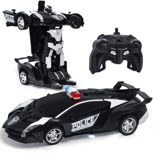  [아마존베스트]Onadrive Transform Car Robot,1:18 Model RC Car Robot for Kids,Robot Deformation Car Model Toy Gift for Children,Electronic Remote Control Car with One Button Transformation & Realistic Engi