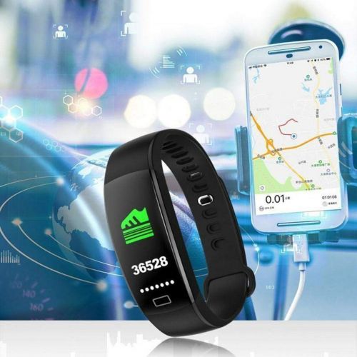  Onbio Unisex Waterproof Bluetooth Sports Smart Wristband Bracelet Fitness Tracker Fitness Trackers