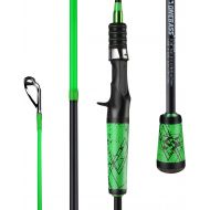 One Bass Fishing Pole 24 Ton Carbon Fiber Casting and Spinning Rods - Two Pieces, SuperPolymer Handle Fishing Rod for Bass Fishing