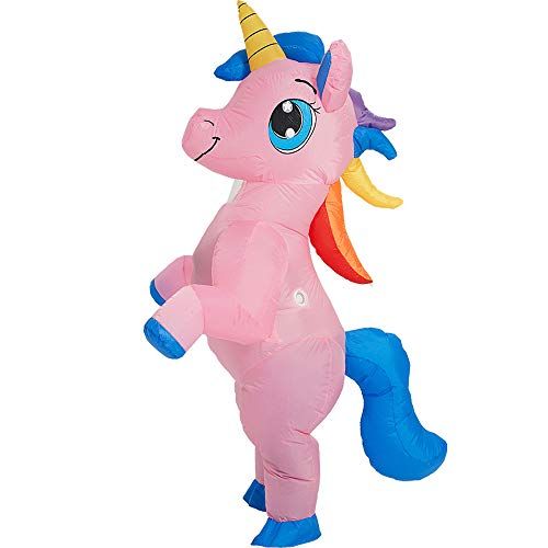  할로윈 용품One Casa Inflatable Costume Full Body Unicorn Air Blow up Funny Party Halloween Costume for Adult