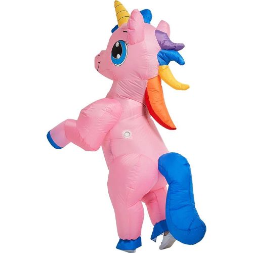  할로윈 용품One Casa Inflatable Costume Full Body Unicorn Air Blow up Funny Party Halloween Costume for Adult