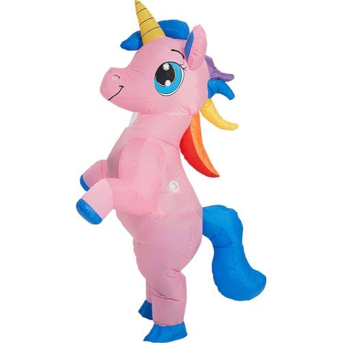  할로윈 용품One Casa Inflatable Costume Full Body Unicorn Air Blow up Funny Party Halloween Costume for Adult