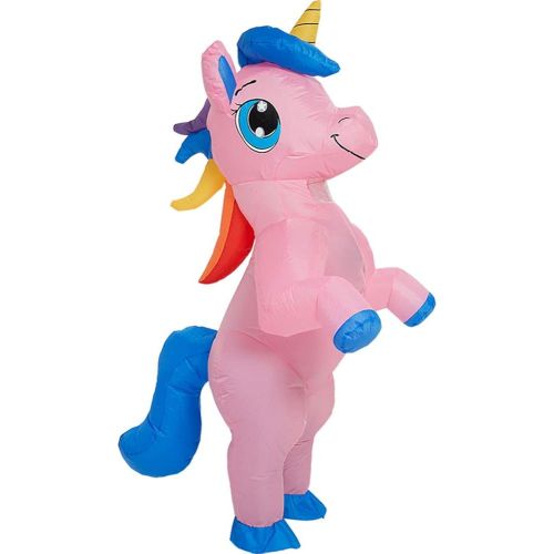  할로윈 용품One Casa Inflatable Costume Full Body Unicorn Air Blow up Funny Party Halloween Costume for Adult