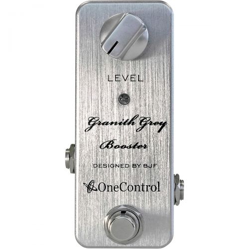  One Control},description:The One Control Granith Grey Booster produces a high-quality clean boost of up to +15dB with minimized switching noise thanks to BJF engineered circuitry.
