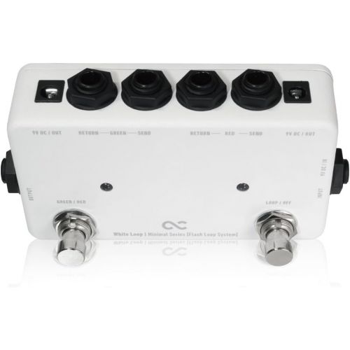  ONE CONTROL White Loop Minimal 2 Loop Flash Looper Pedal