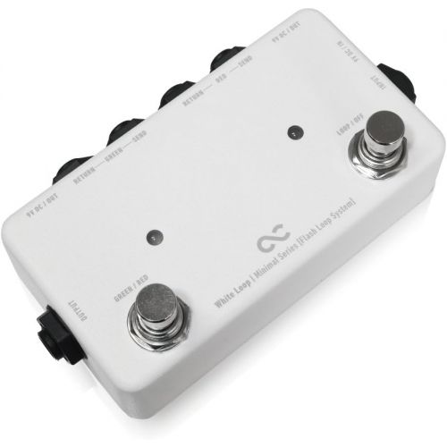  ONE CONTROL White Loop Minimal 2 Loop Flash Looper Pedal