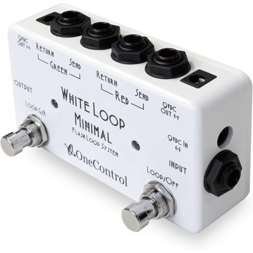  One Control White Loop Flash 2-Channel Switcher Pedal