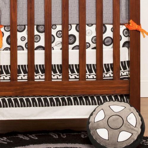  One Grace Place Teyos Tires 3 Piece Infant Set, BlackWhiteGreyOrange