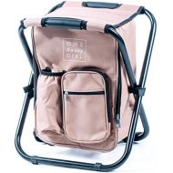 [아마존 핫딜] [아마존핫딜]One Savvy Girl Ultralight Backpack Cooler Chair - Compact Lightweight and Portable Folding Stool - Perfect for Outdoor Events, Travel, Hiking, Camping, Tailgating, Beach, Parades &