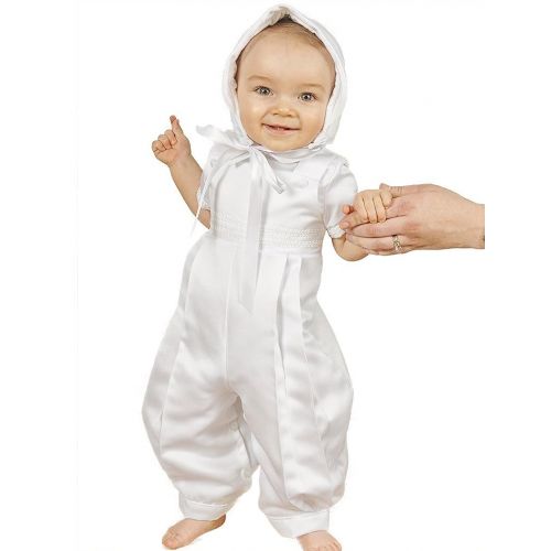  One Small Child Sawyer Satin Christening Baptism Blessing Outfits for Boys, Made in USA