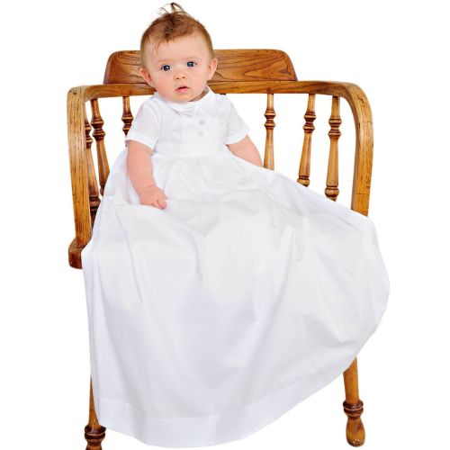  One Small Child Caleb Christening or Baptism Gowns for Boys, Made in USA