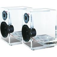 ONEaudio Surround Expandable Bookshelf Home Speaker Set of 2 Transparent (classic2-2.0)