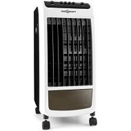 [아마존베스트]-Service-Informationen oneConcept Carribean Blue Air Cooler with Air Purification and Humidification Function, 3 Speed Levels, 4 Litre Water Tank, Energy-saving 75 W, 400 m³/h, Includes Ice Pack, Antique