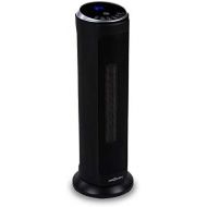 [아마존베스트]OneConcept Heat Spire Tower Heater - Fan Heater, 1200/2000 Watt, 8H Timer, Thermostat, 3 Speed Levels, Switchable Oscillation, Touch Control Panel, Graphite Black