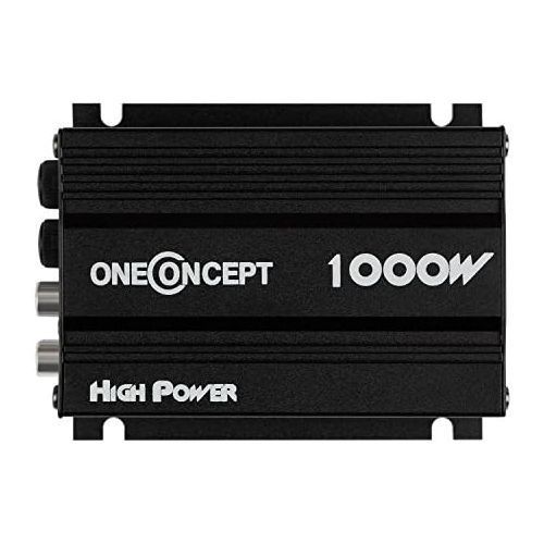  [아마존베스트]-Service-Informationen oneConcept A4 Car HiFi Amplifier, 4 Channel Car Amplifier, 4 x 30 Watt RMS Power, High and Low Pass Filter, Frequency Response: 20 Hz to 20 kHz, Black