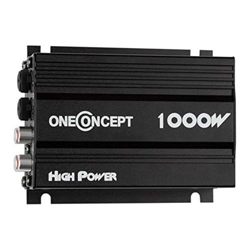  [아마존베스트]-Service-Informationen oneConcept A4 Car HiFi Amplifier, 4 Channel Car Amplifier, 4 x 30 Watt RMS Power, High and Low Pass Filter, Frequency Response: 20 Hz to 20 kHz, Black