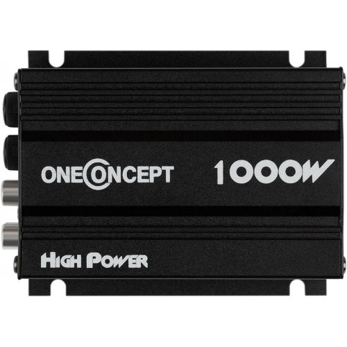  [아마존베스트]-Service-Informationen oneConcept A4 Car HiFi Amplifier, 4 Channel Car Amplifier, 4 x 30 Watt RMS Power, High and Low Pass Filter, Frequency Response: 20 Hz to 20 kHz, Black