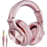 OneOdio A70 Bluetooth Over Ear Headphones for Women and Girls, Pink DJ Headphones, Wired Wireless Recording Headsets, Shareport, Stereo Jack for Guitar Amp Computer PC Tablet (Rose Gold)