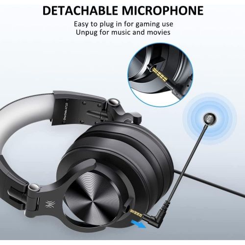  [아마존베스트]OneOdio Computer Headsets with Microphone - PC Gaming Headphones with Microphone & in-Line Control Mute for Office Zoom Skype Conference Phone Call Laptop Gaming PS4 Online