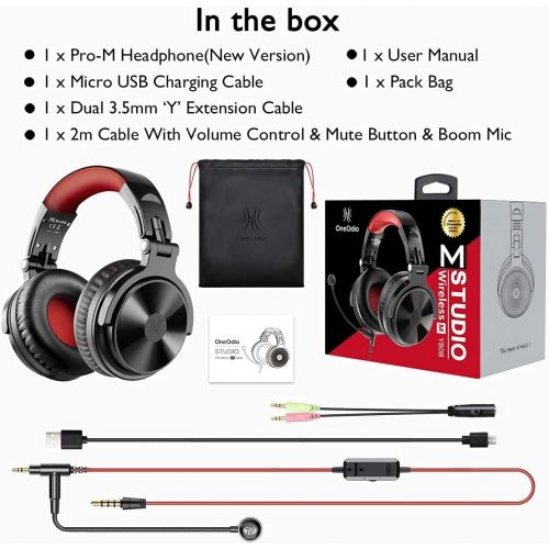  [아마존베스트]Bluetooth Headphones, Over Ear OneOdio Closed Studio Headphones, Wireless with 30 Hours’ Playtime, Wireless Headphones, On Ear Headphones, with CVC 8.0 Microphone for Smartphone, P