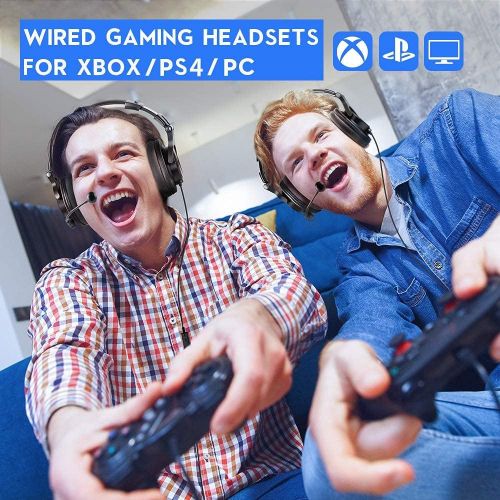  [아마존베스트]OneOdio Headphones with Microphone Wired Gaming Headset with Volume Control Over-Ear Headphones with Cable 3.5 mm Jack for Mobile Phone Laptop Computer Closed HiFi Studio Headphone