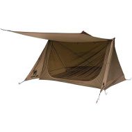 OneTigris Backwoods Bungalow Bushcraft Shelter 2.0, Ultralight Backpacking Tent with with Porch for Camping Hiking Backpacking Motorcycle Kayak Bushcrafters