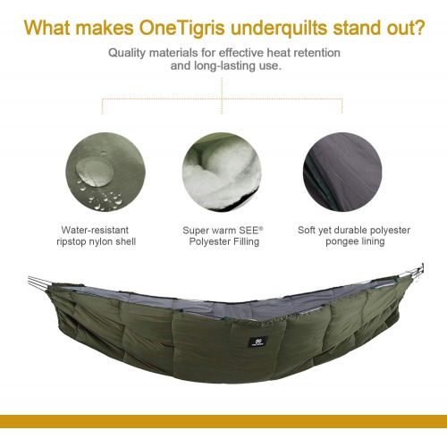  [아마존베스트]OneTigris Twilight Trekker Hammock Underquilt, Adjustable, Essential Hammock Gear