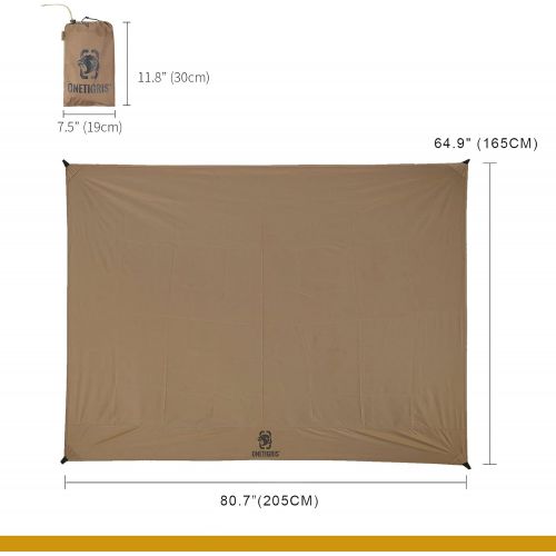  OneTigris Waterproof Tent Footprint, 81 x 65