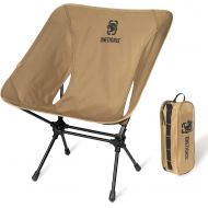 OneTigris Camping Backpacking Chair, 330 lbs Capacity, Heavy Duty Compact Portable Folding Chair for Camping Hiking Gardening Travel Beach Picnic Lightweight Backpacking
