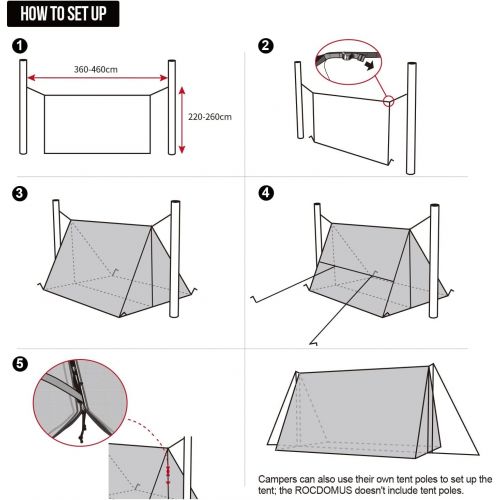  OneTigris ROCDOMUS Hammock Hot Tent + Waterproof Tent Footprint