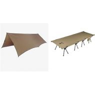 OneTigris Folding Camping Cot + Bulwark Camping Tarp