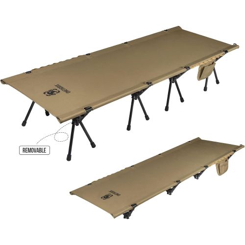  OneTigris Folding Camping Cot + Bulwark Camping Tarp