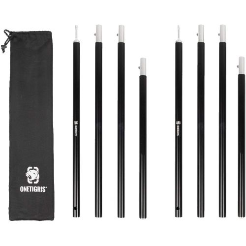  OneTigris Lightweight Tent Poles (1.6m) + Bulwark Camping Tarp