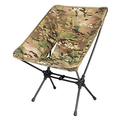  OneTigris Multicam Camping Chair Backpacking Hiking, 330 lbs Capacity, Compact Portable Folding Chair for Camping Hiking Gardening Travel Beach Picnic Lightweight Backpacking (Camo
