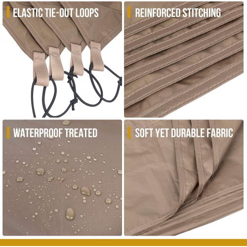  OneTigris Waterproof Tent Footprint, 6.7ft x 5.4ft