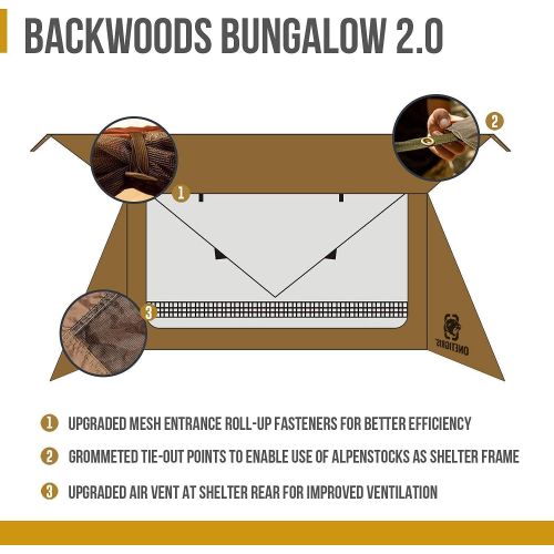  OneTigris Backwoods Bungalow 2.0 + Tent Footprint