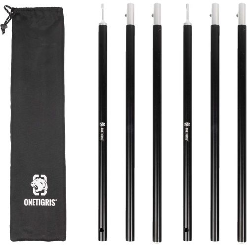  OneTigris Lightweight Tent Poles, 2pc/Set, 7075 Aluminum Alloy, Adjustable & Extendable